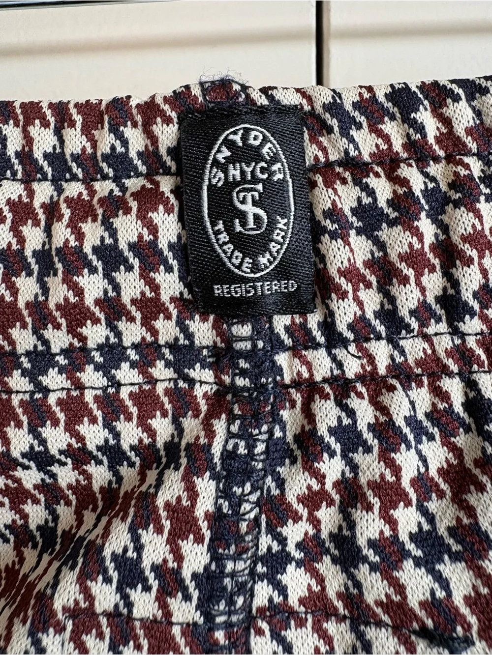 Todd Snyder Men's Houndstooth Technical Knit Pull On Jogger Pants – Size XL